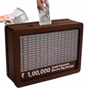 Wooden 1 Lakh Money Savings Box